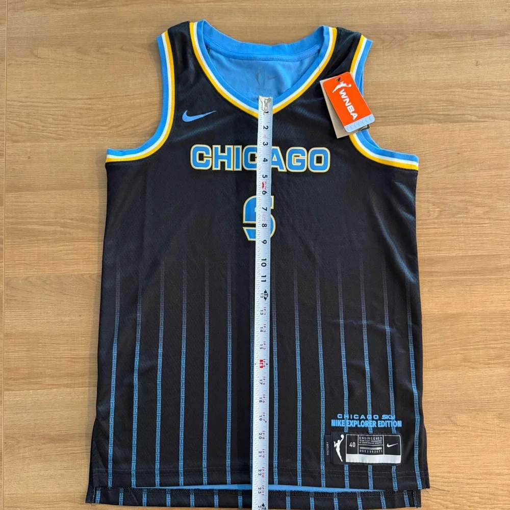 Nike Chicago Sky Angel Reese #5 Explorer Edition WNBA Jersey Black Womens Small
